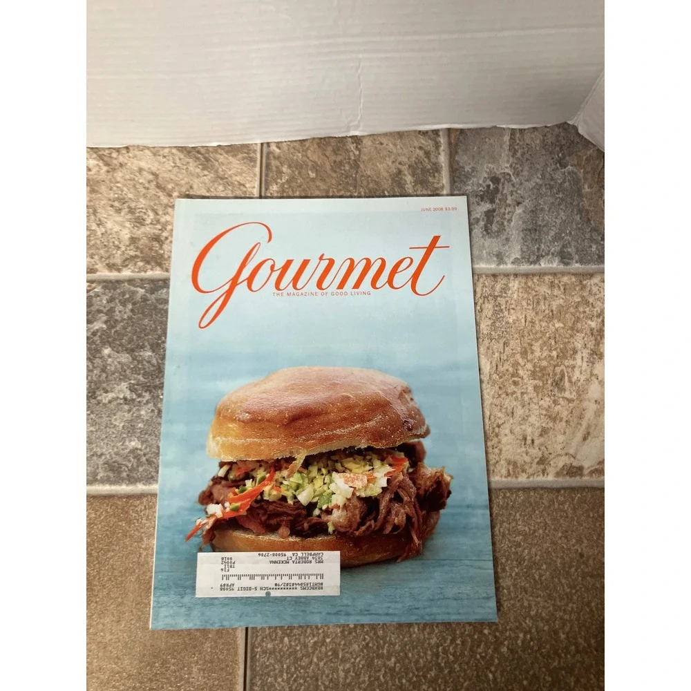 Gourmet Magazine June 2008 Issue Delicious Food Photography
